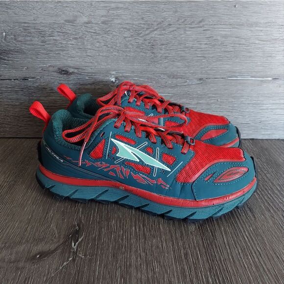 ALTRA LONE PEAK 3.0 Trail Running Walking Hike Red/Deep Sea A2653-1 Women 7.5 - Picture 1 of 10